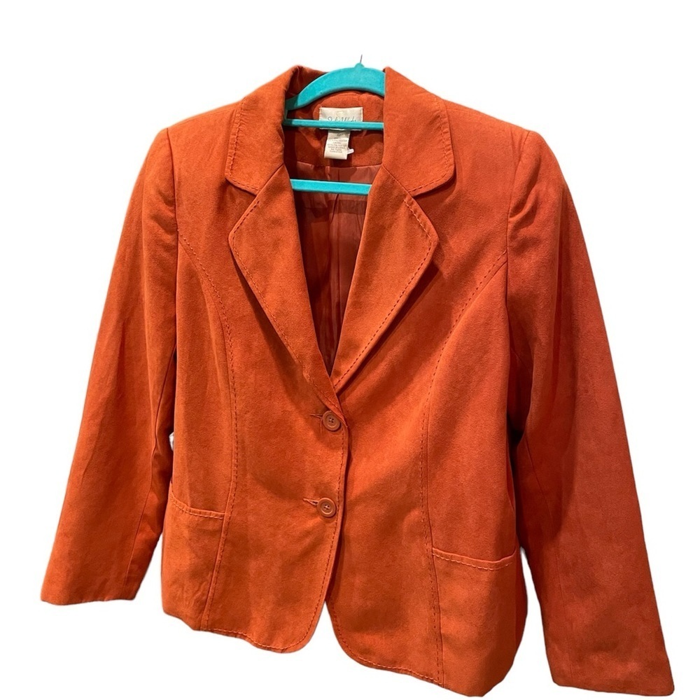 Vintage Studio Works Women's Burnt Orange Blazer 2 button Size 12. P